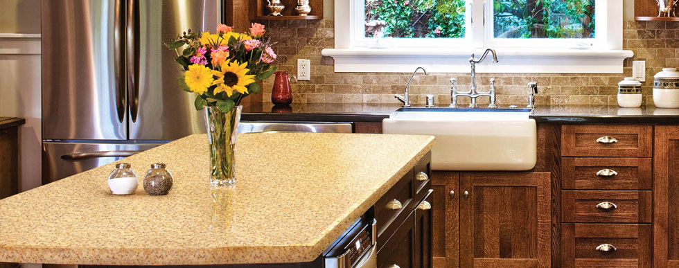 HanStone natural stone Counter tops available at Hammond Kitchens & Bath Melbourne FL