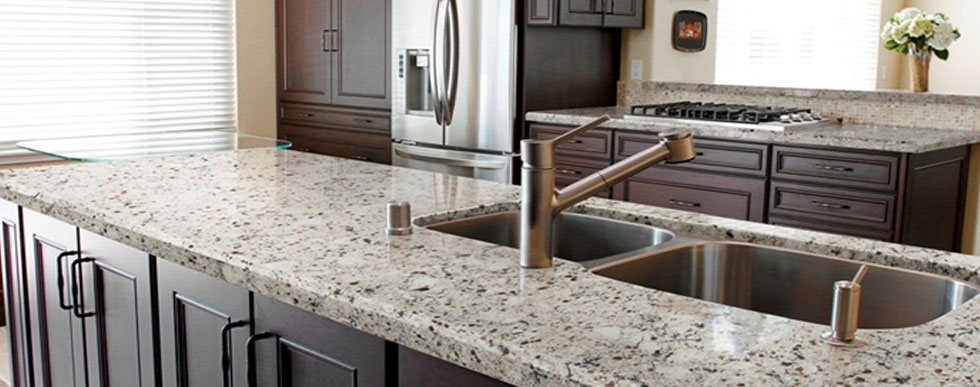 Pompeii Quartz natural stone Counter tops available at Hammond Kitchens & Bath Melbourne FL