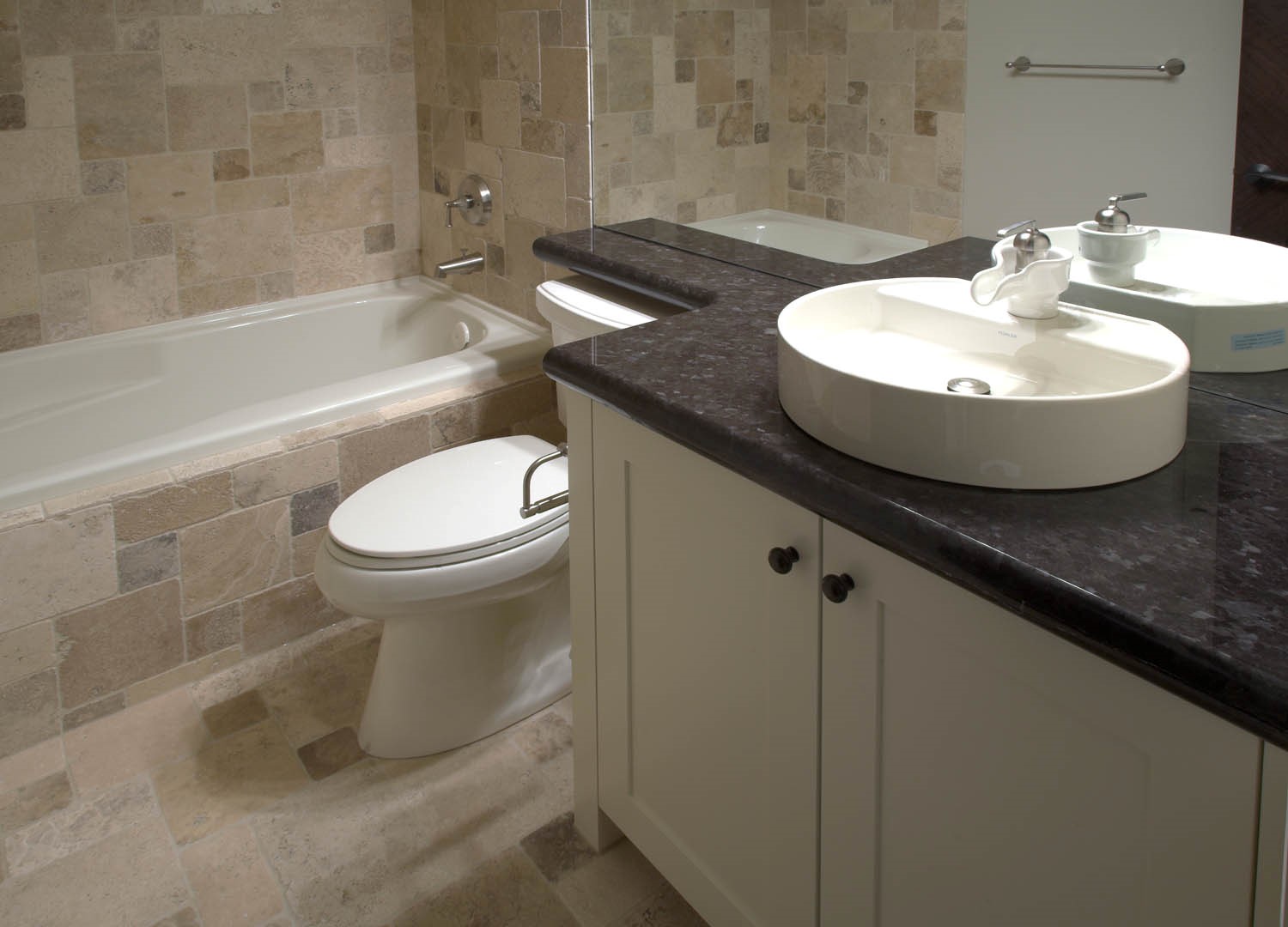 installing a bathroom drop in sink on granite