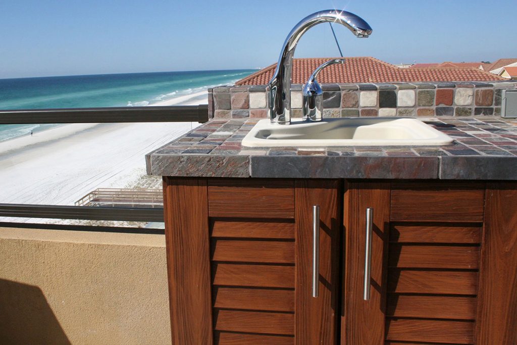 NatureKast outdoor summer kitchen cabinets in Melbourne FL by Hammond Kitchens & Bath