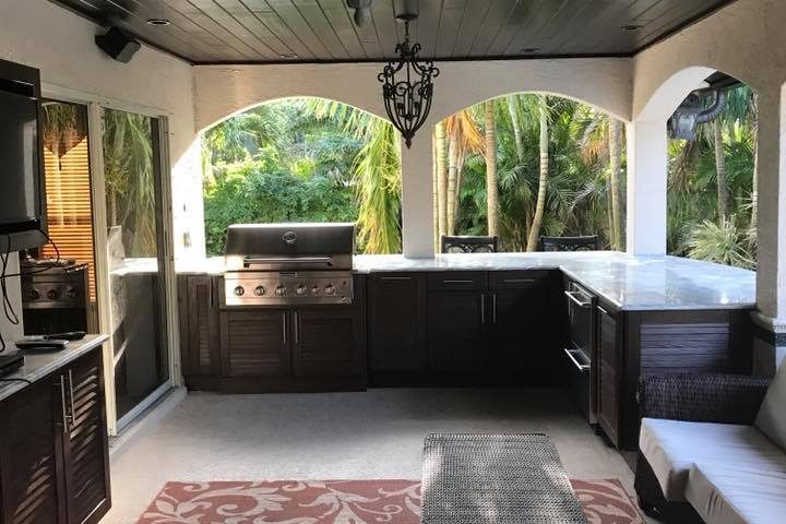 New Outdoor Kitchen Cabinets Installation In Melbourne Fl