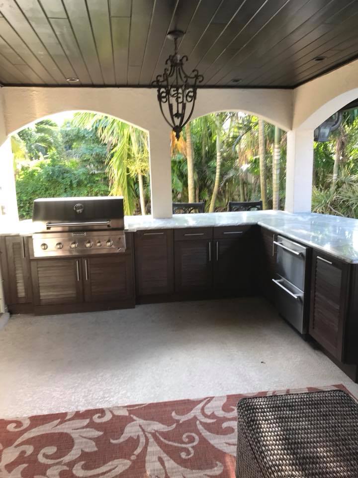 Outdoor Kitchen Cabinet Installation In Melbourne Fl By Hammond