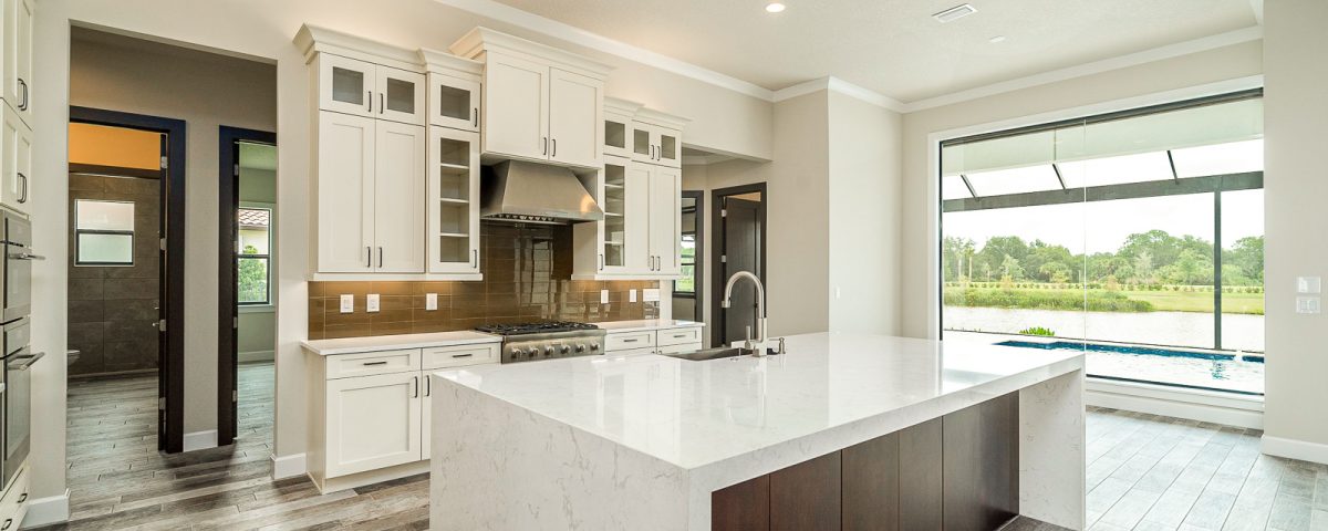 New Kitchen Bathroom Cabinet And Countertop Installation In