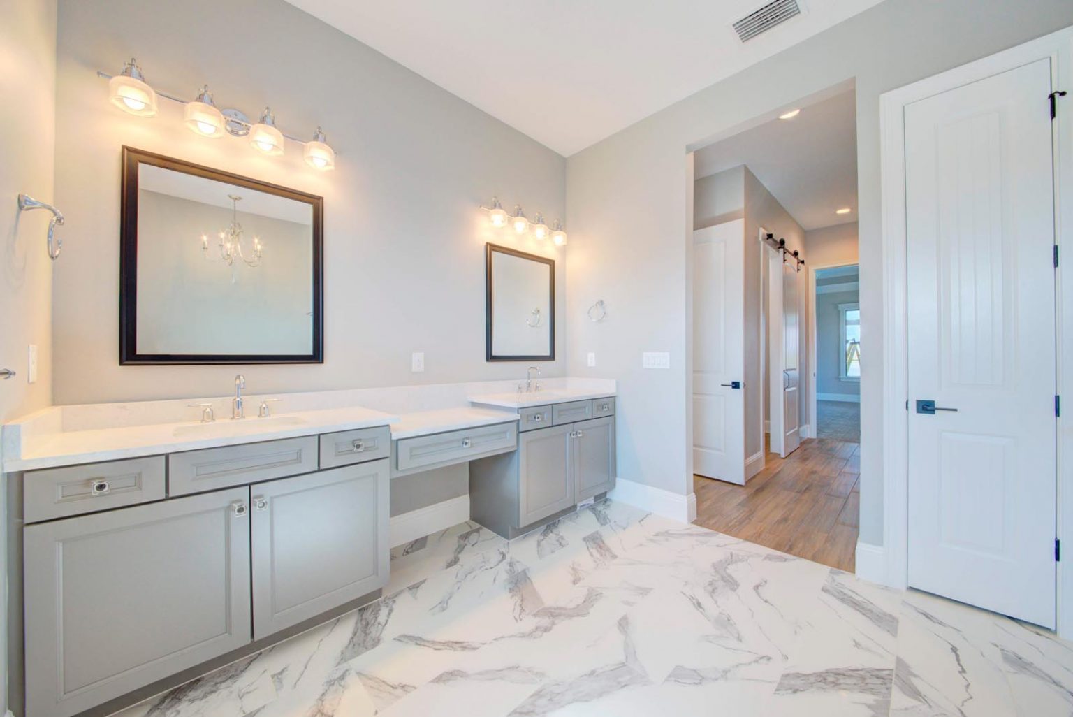 bathroom and countertop installation for Lifestyle Homes by