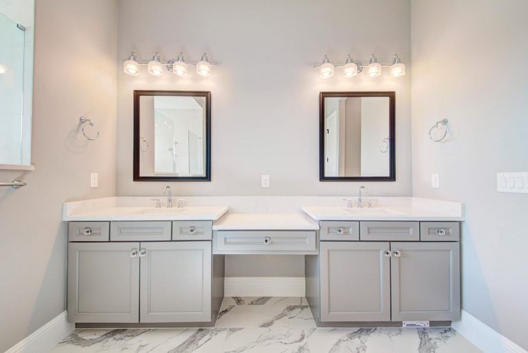 bathroom and countertop installation for Lifestyle Homes by