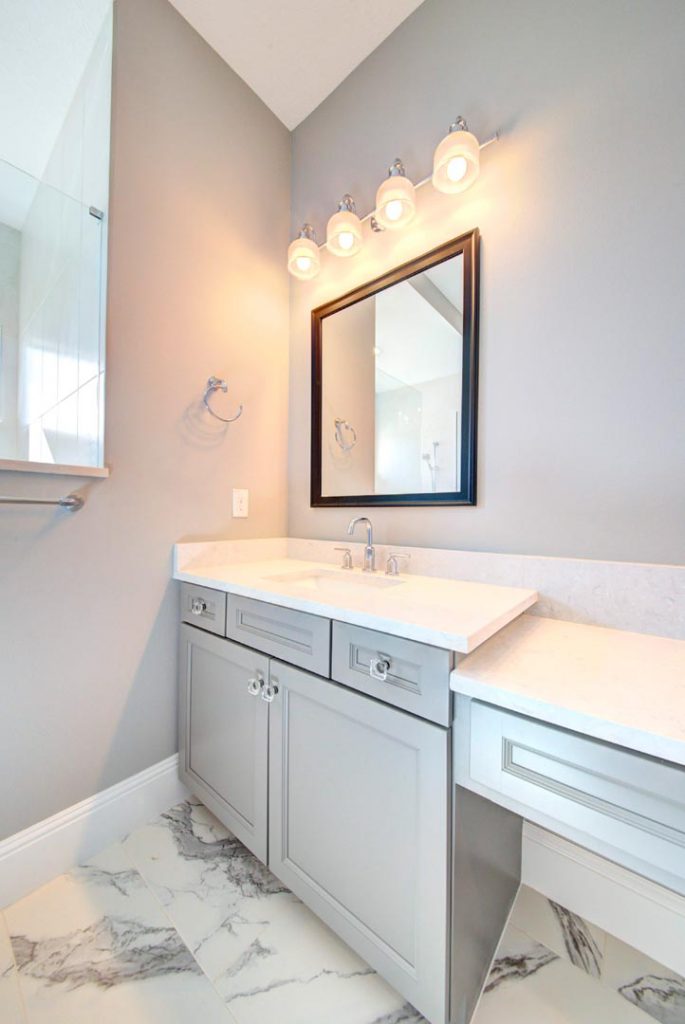 bathroom and countertop installation for Lifestyle Homes by