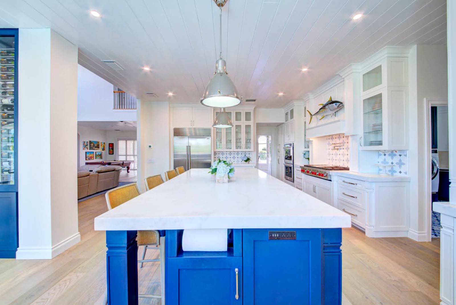 Beautiful ocean inspired kitchen and bathroom design and installation in Melbourne by Hammond Kitchens and Bath