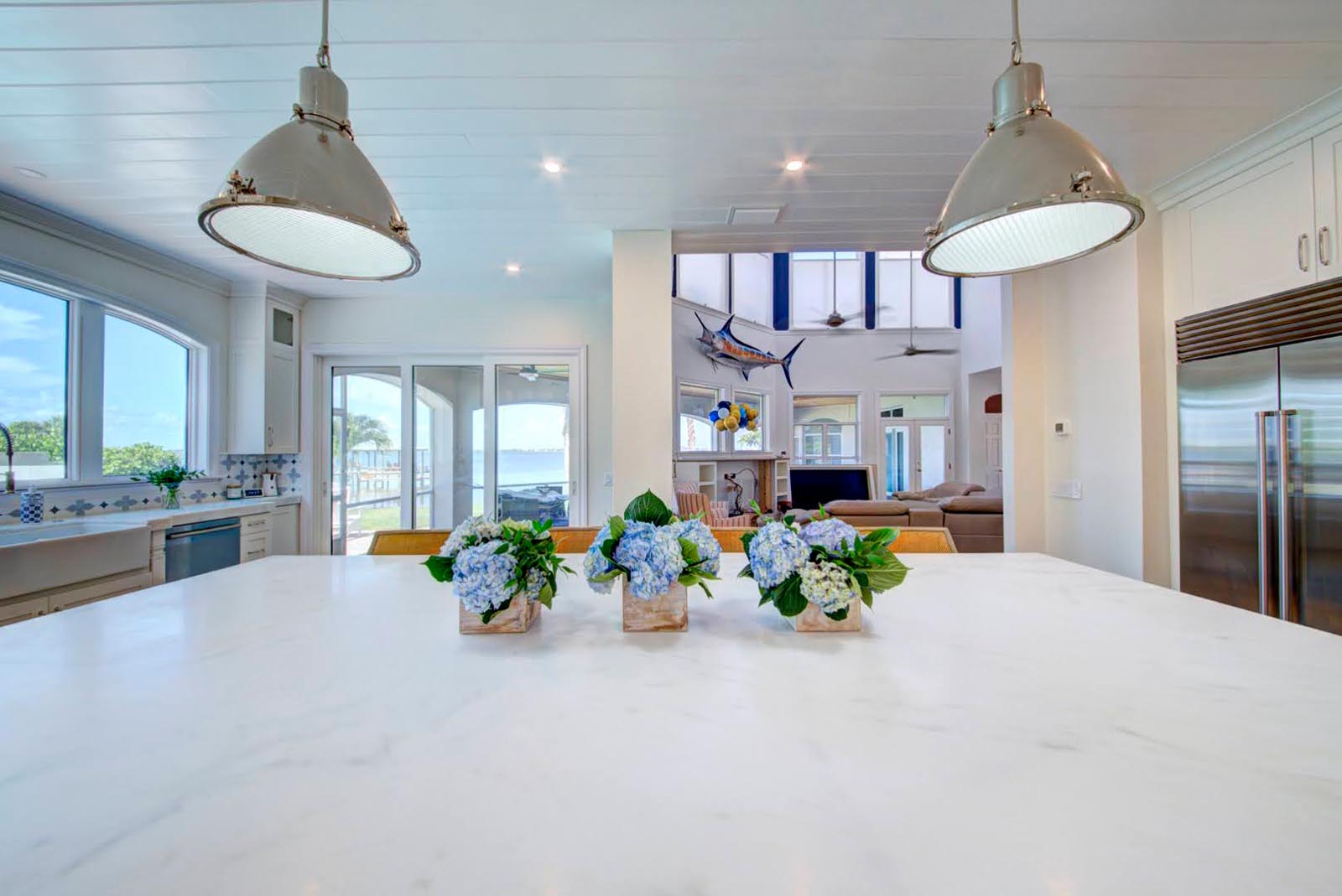 Beautiful ocean inspired kitchen and bathroom design and installation in Melbourne by Hammond Kitchens and Bath