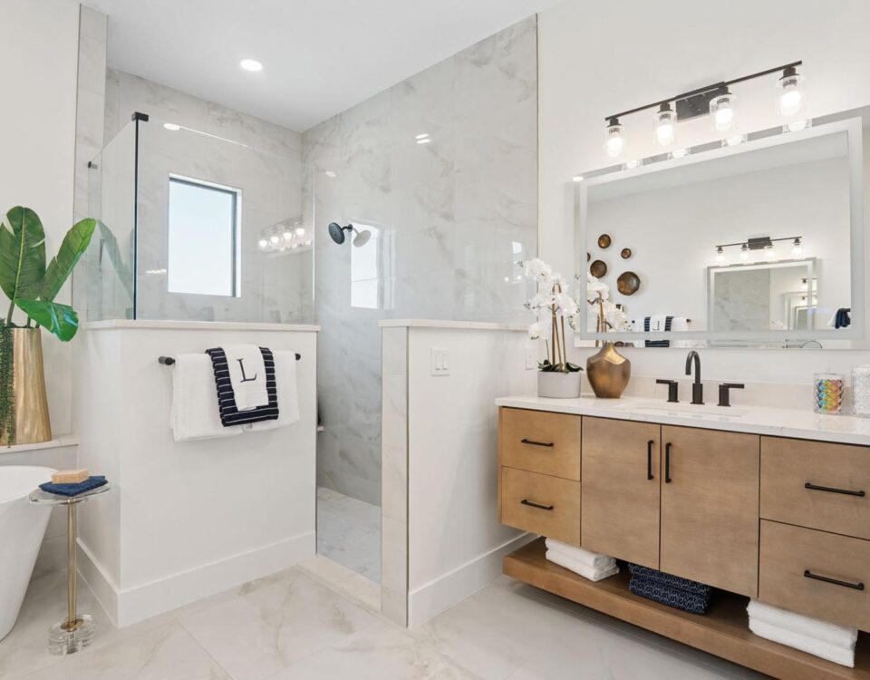 A Custom Bathroom Retreat Designed for Modern Living by Hammond Kitchens and Bath Melbourne and Tampa FL