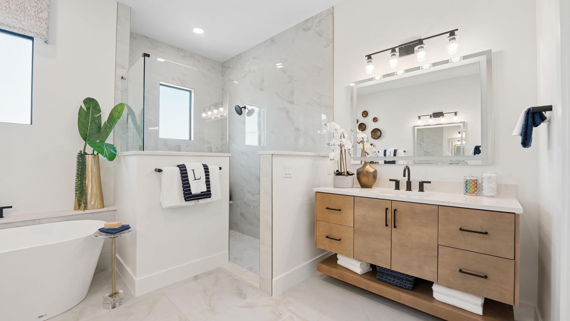 A Custom Bathroom Retreat Designed for Modern Living by Hammond Kitchens and Bath Melbourne and Tampa FL