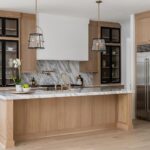 White Rift Oak Cabinets in Straw Finish Shiloh Cabinetry Design by Hammond Kitchens and Bath Melbourne Tampa